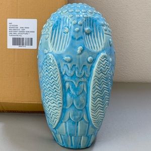 Anthropologie Large ceramic owl wall sculpture